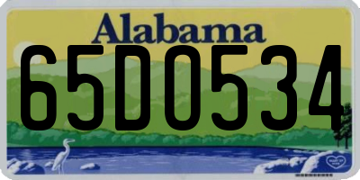 AL license plate 65DO534