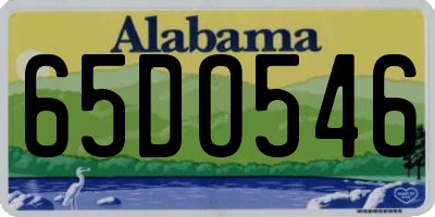 AL license plate 65DO546