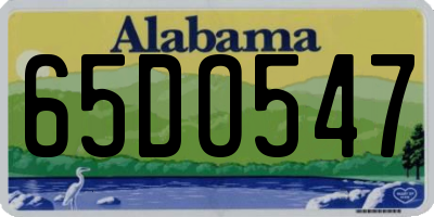AL license plate 65DO547