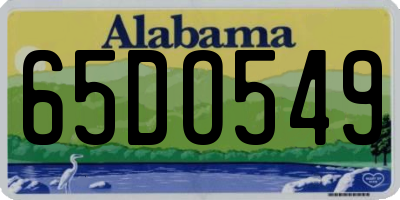 AL license plate 65DO549