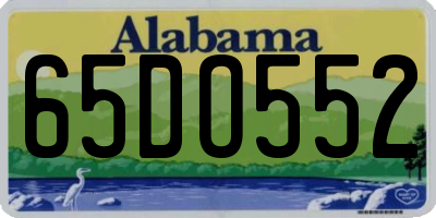 AL license plate 65DO552