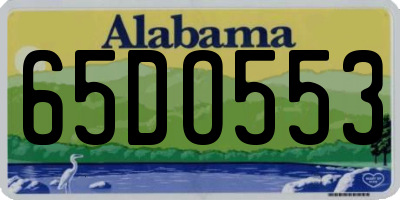 AL license plate 65DO553