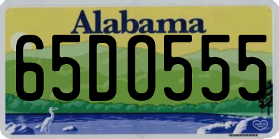 AL license plate 65DO555