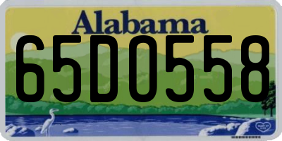 AL license plate 65DO558