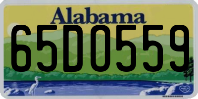 AL license plate 65DO559
