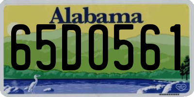 AL license plate 65DO561