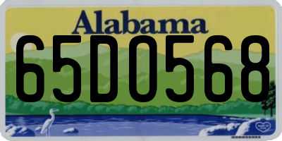 AL license plate 65DO568