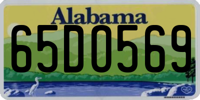 AL license plate 65DO569