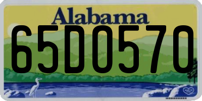 AL license plate 65DO570