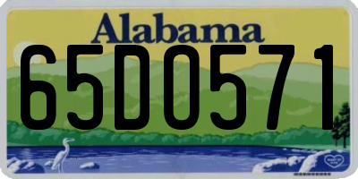 AL license plate 65DO571