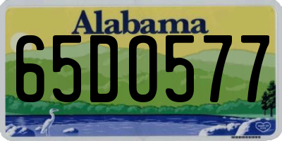 AL license plate 65DO577