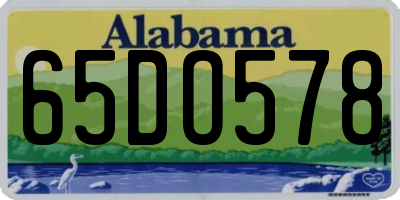 AL license plate 65DO578
