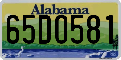 AL license plate 65DO581