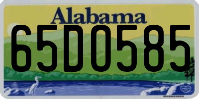 AL license plate 65DO585