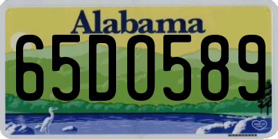 AL license plate 65DO589