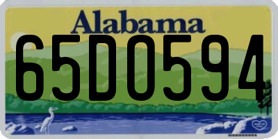 AL license plate 65DO594