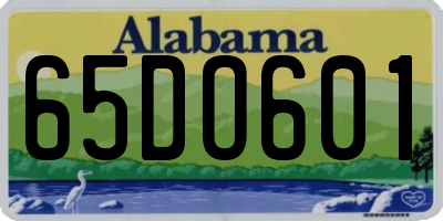 AL license plate 65DO601