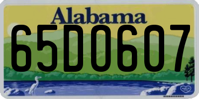 AL license plate 65DO607