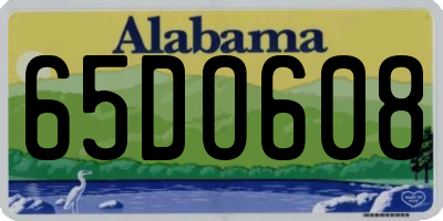 AL license plate 65DO608
