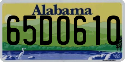 AL license plate 65DO610