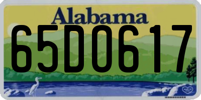 AL license plate 65DO617