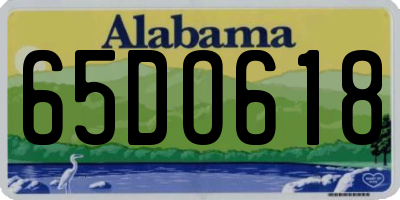 AL license plate 65DO618