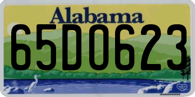 AL license plate 65DO623