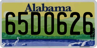 AL license plate 65DO626