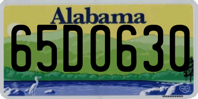 AL license plate 65DO630