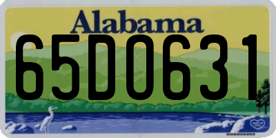 AL license plate 65DO631