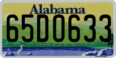 AL license plate 65DO633