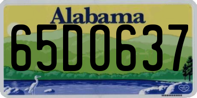 AL license plate 65DO637
