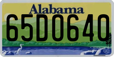 AL license plate 65DO640