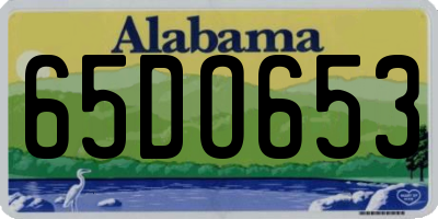 AL license plate 65DO653
