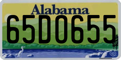 AL license plate 65DO655