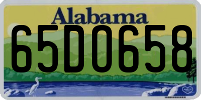 AL license plate 65DO658