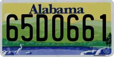 AL license plate 65DO661