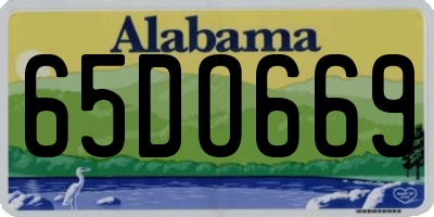 AL license plate 65DO669