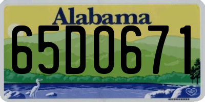 AL license plate 65DO671