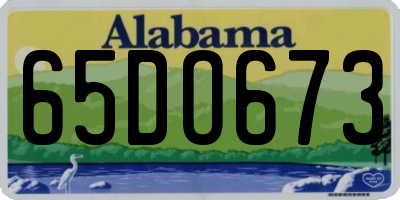 AL license plate 65DO673
