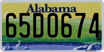 AL license plate 65DO674