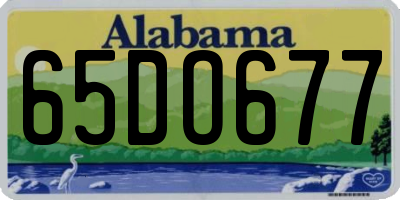AL license plate 65DO677