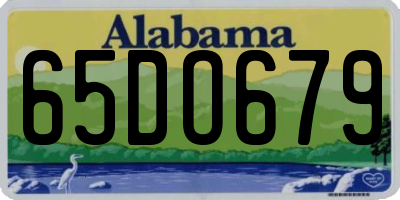 AL license plate 65DO679
