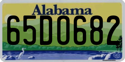 AL license plate 65DO682