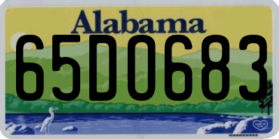 AL license plate 65DO683