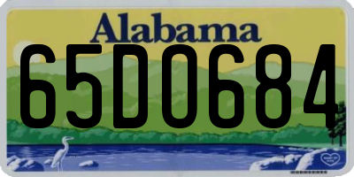 AL license plate 65DO684