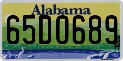 AL license plate 65DO689