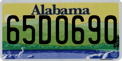 AL license plate 65DO690
