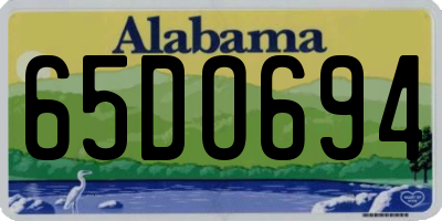 AL license plate 65DO694