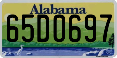 AL license plate 65DO697